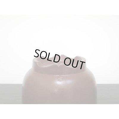 画像4: 常滑鉢　「山秋」　朱泥外縁懸崖丸鉢