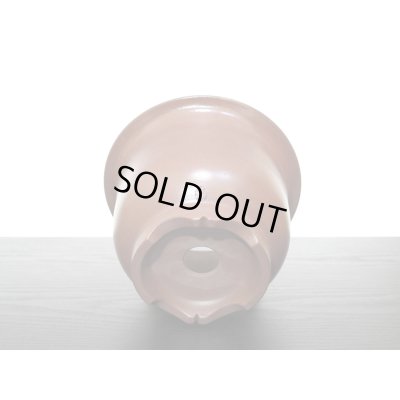 画像9: 常滑鉢　「山秋」　朱泥外縁懸崖丸鉢