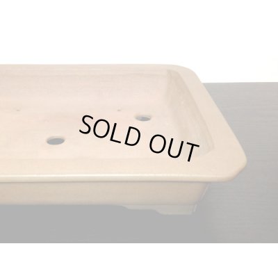 画像6: 常滑鉢　「中野行山」　紫泥隅入外縁長方鉢