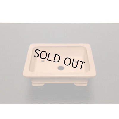 画像8: 常滑鉢　「中野行山」　桃花泥外縁長方鉢