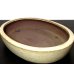 画像8: 常滑鉢　「松泉焼　山秋」　白釉内縁楕円鉢