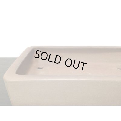 画像6: 常滑鉢　「中野行山」　紫泥内縁隅入長方鉢