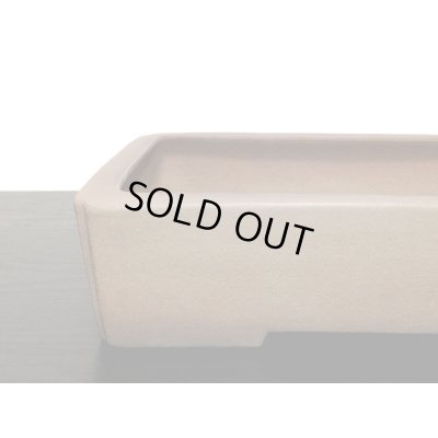 画像4: 常滑鉢　「中野行山」　紫泥内縁隅入長方鉢