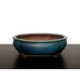 画像1: 常滑鉢　「松泉焼　山秋」　海鼠釉袋形木瓜鉢 (1)