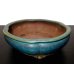 画像3: 常滑鉢　「松泉焼　山秋」　海鼠釉袋形木瓜鉢