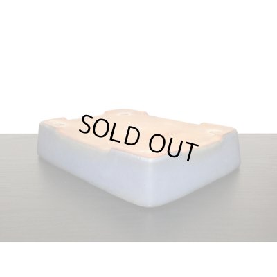 画像7: 常滑鉢　「山房」　均釉内縁長方鉢