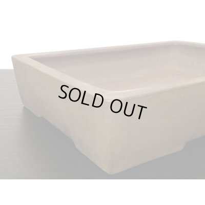 画像8: 常滑鉢　「中野行山」　紫泥内縁長方鉢