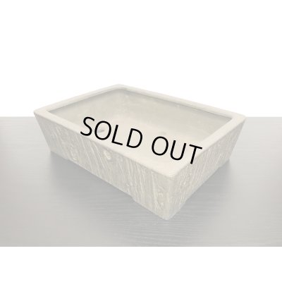 画像4: 常滑鉢　「松泉焼　十王堂」　木目内縁切立長方鉢