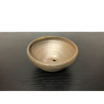 画像3: 常滑鉢　「松下凡才」　帯縁丸鉢