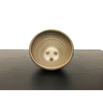 画像4: 常滑鉢　「松下凡才」　帯縁丸鉢