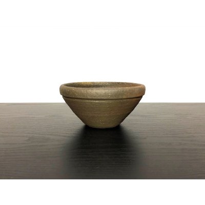 画像5: 常滑鉢　「松下凡才」　帯縁丸鉢