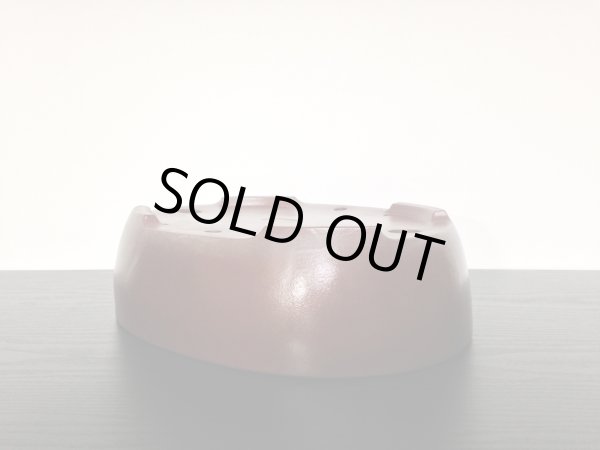 画像5: 常滑鉢　「山秋造印」　朱泥内縁楕円鉢 (5)