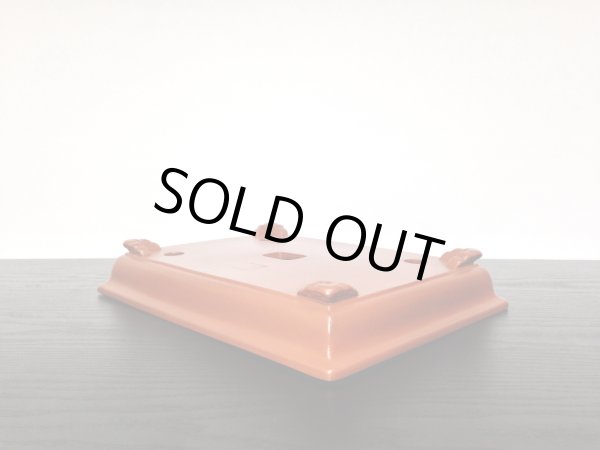 画像5: 「陶峰」　朱泥外縁長方鉢 (5)