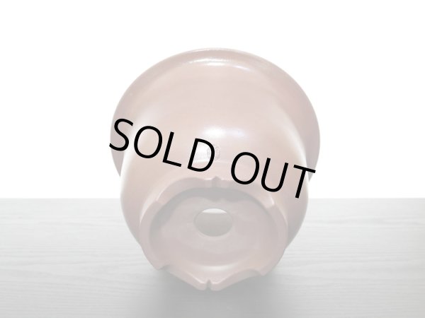 画像9: 常滑鉢 「山秋」 朱泥外縁懸崖丸鉢 (9)