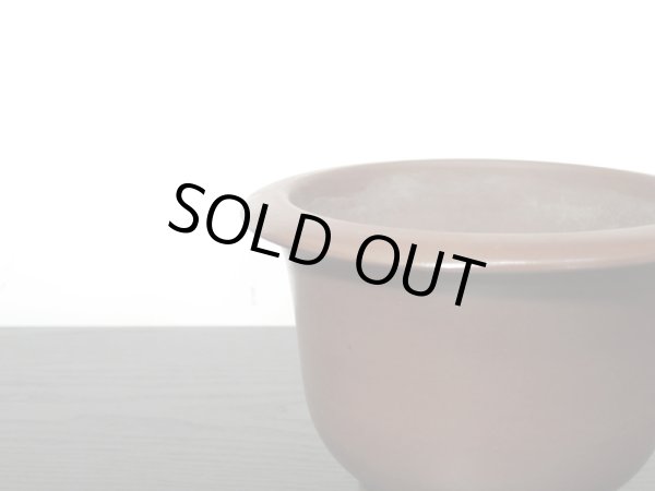 画像6: 常滑鉢 「山秋」 朱泥外縁懸崖丸鉢 (6)