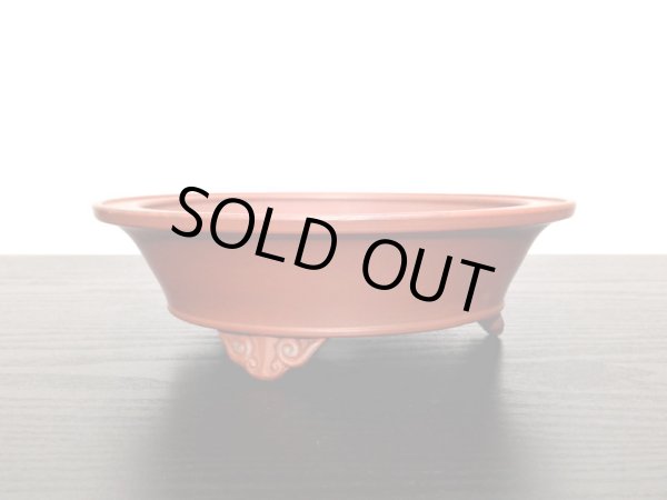 画像5: 常滑鉢 「美芸」 朱泥雲足外縁丸鉢 (5)