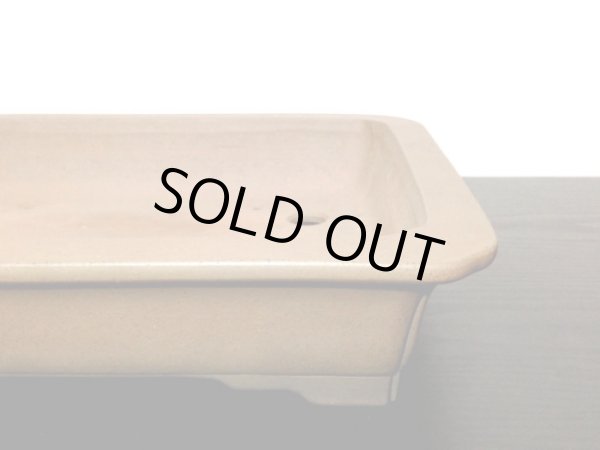 画像5: 常滑鉢 「中野行山」 紫泥隅入外縁長方鉢 (5)