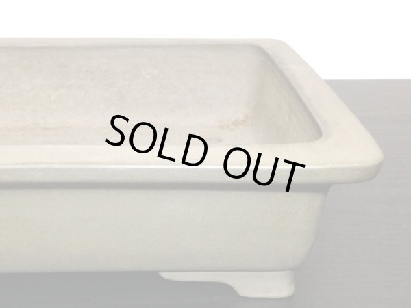 画像7: 常滑鉢 「中野行山」 外縁長方鉢 (7)