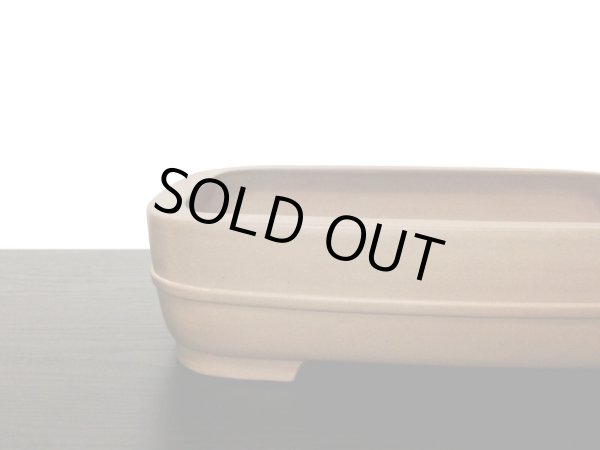 画像3: 常滑鉢　「中野行山」　紫泥胴紐撫角長方鉢 (3)