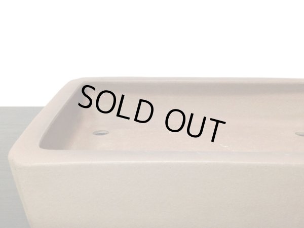 画像6: 常滑鉢　「中野行山」　紫泥内縁隅入長方鉢 (6)