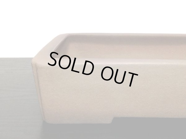 画像4: 常滑鉢　「中野行山」　紫泥内縁隅入長方鉢 (4)