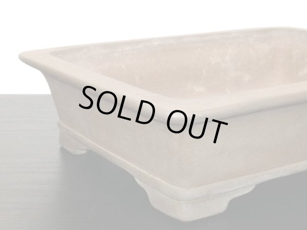 画像7: 常滑鉢　「中野行山」　外縁長方鉢 (7)