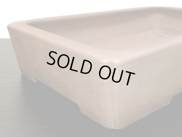 画像5: 常滑鉢　「中野行山」　紫泥内縁隅入長方鉢 (5)