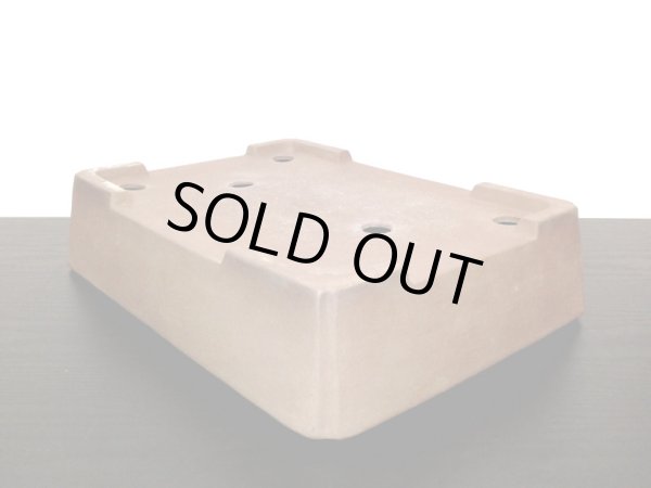 画像8: 常滑鉢　「中野行山」　紫泥内縁隅入長方鉢 (8)