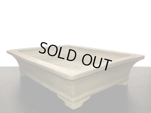 画像6: 常滑鉢 「中野行山」 外縁長方鉢 (6)