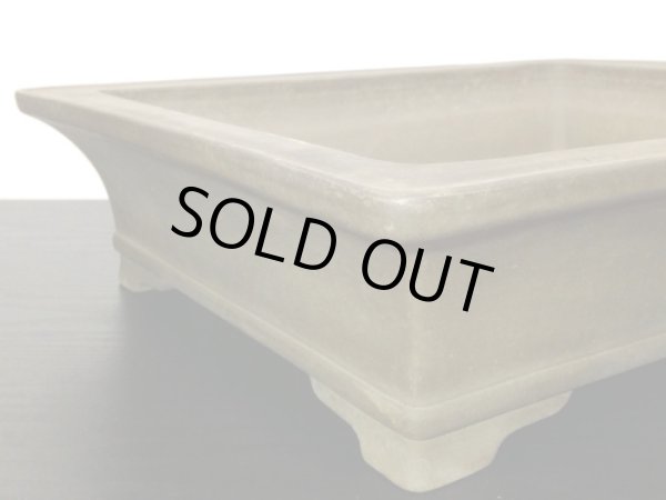 画像3: 常滑鉢 「中野行山」 外縁長方鉢 (3)