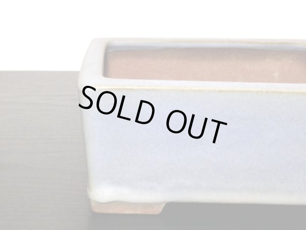 画像6: 常滑鉢 「松泉焼 山秋」 均窯内縁長方鉢 (6)