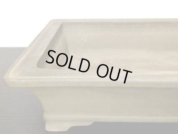 画像5: 常滑鉢 「中野行山」 外縁長方鉢 (5)