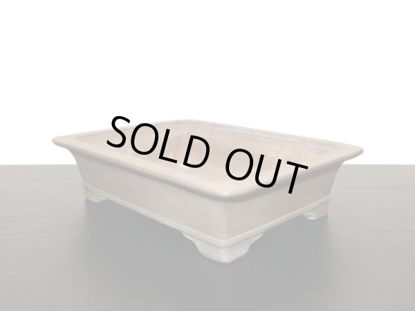 画像3: 常滑鉢　「中野行山」　外縁長方鉢 (3)