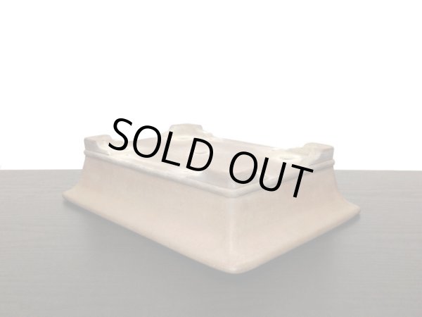 画像4: 常滑鉢　「中野行山」　外縁長方鉢 (4)