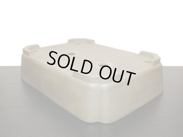 画像7: 常滑鉢 「中野行山」 烏泥内縁隅入長方鉢 (7)