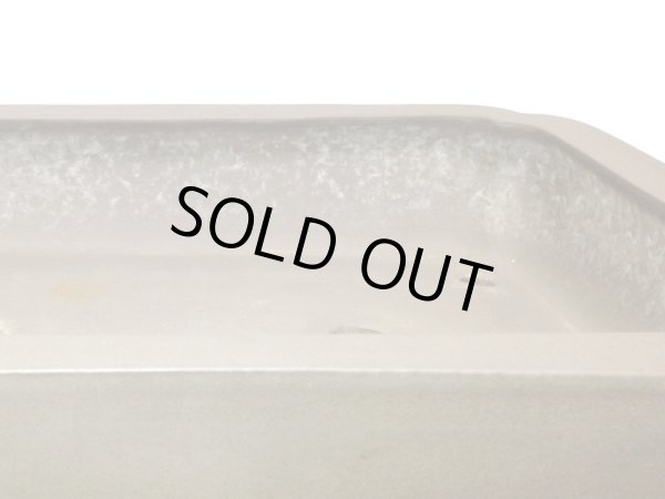 画像8: 常滑鉢 「中野行山」 烏泥内縁隅入長方鉢 (8)