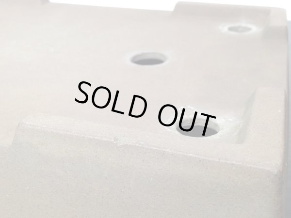 画像5: 常滑鉢 「中野行山」 紫泥内縁長方鉢 (5)