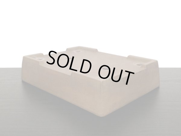 画像4: 常滑鉢 「中野行山」 紫泥内縁長方鉢 (4)