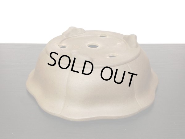 画像6: 常滑鉢 「小松泉 山秋」 外縁輪花鉢 (6)