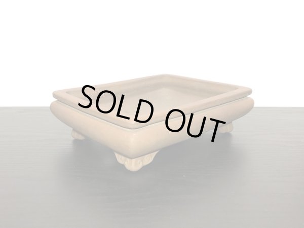 画像3: 常滑鉢　「銭号」　袋式雲脚長方鉢 (3)