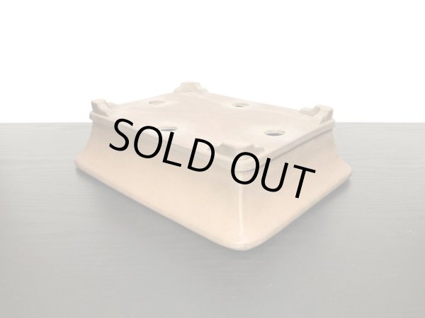 画像4: 常滑鉢　「中野行山」　外縁下紐長方鉢 (4)