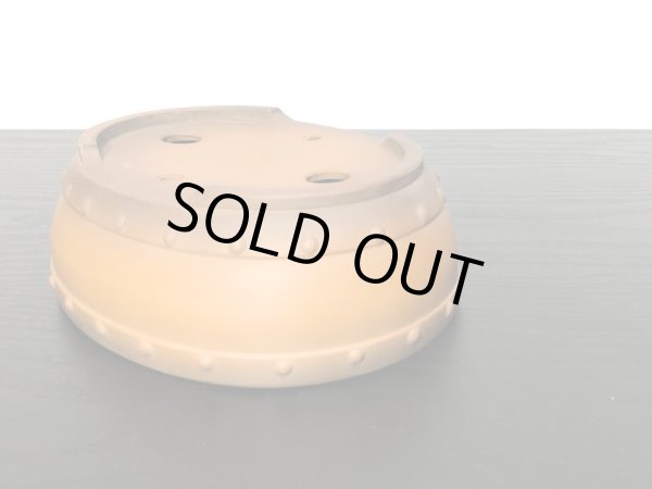 画像6: 常滑鉢　「美芸」　内縁鋲打楕円鉢 (6)