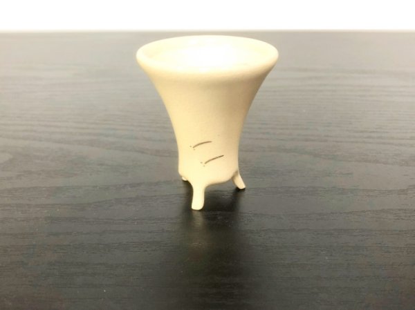 画像2: 沈壽官窯小品盆栽鉢　薩摩焼/薩摩　「銀めだか」　盆器下方 (2)