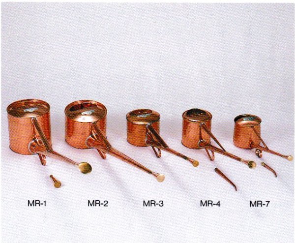 画像2: 銅製竿長盆栽如雨露(ジョーロ)6号 (2)